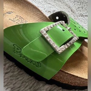 New Birkenstock Birki’s Euro Size 39 Lady’s Lime Green Sandals